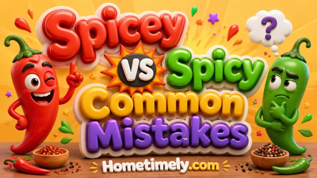 Spicy or Spicey common mistakes