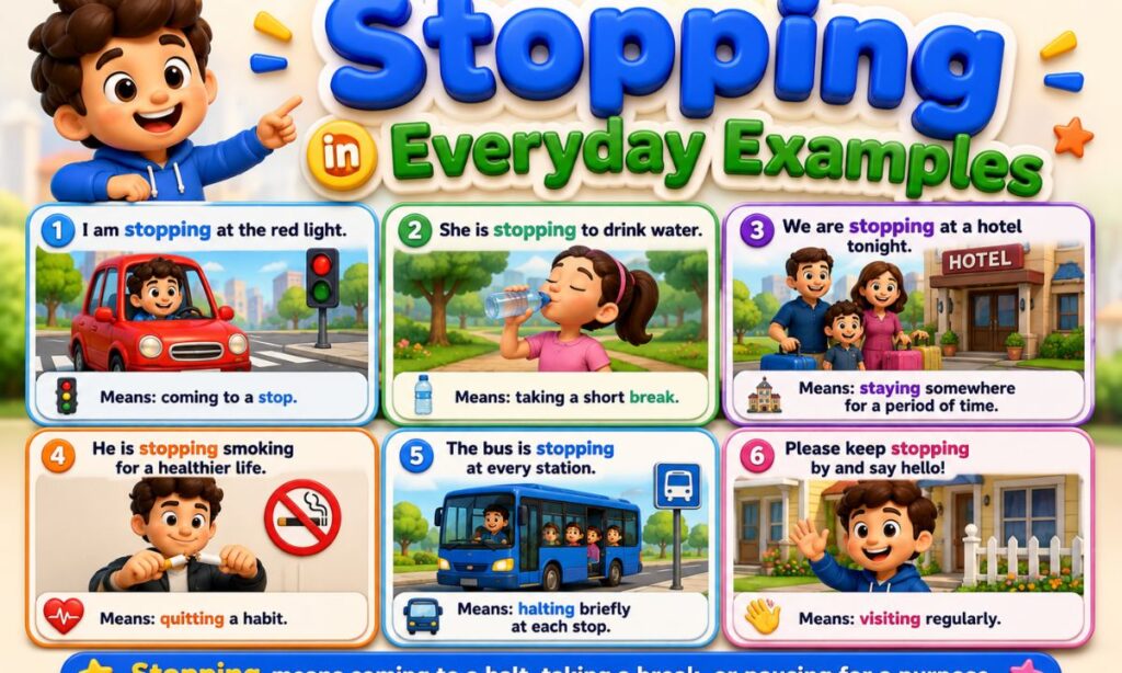 Stopping in Everyday Examples