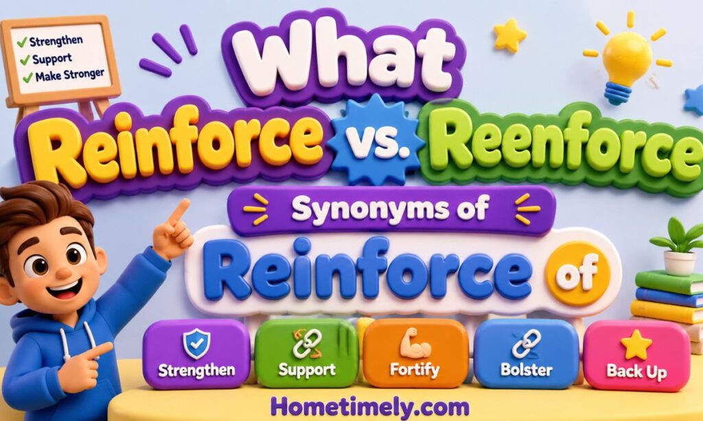 Synonyms of Reinforce