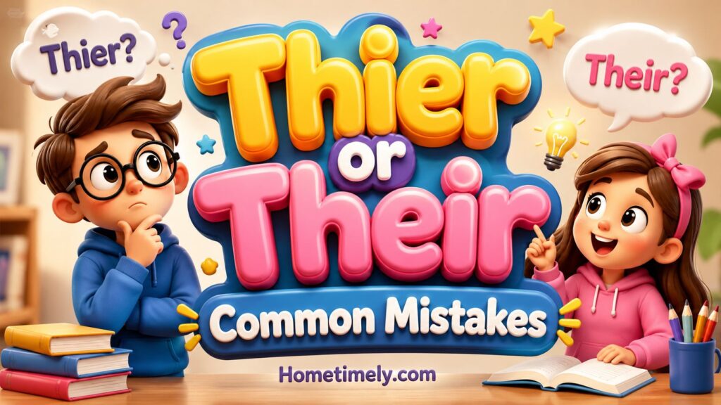 Thier or Their Common Mistakes