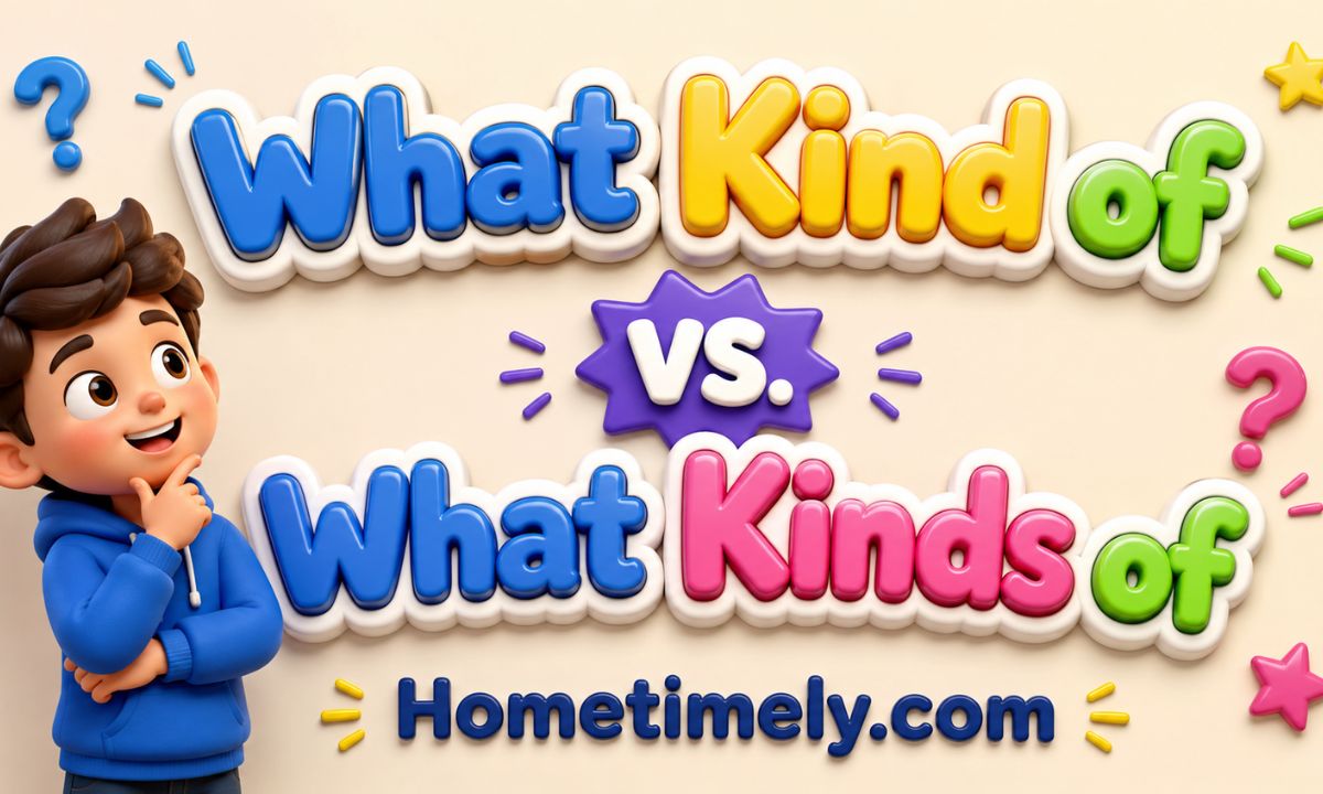 What Kind of vs What Kinds
