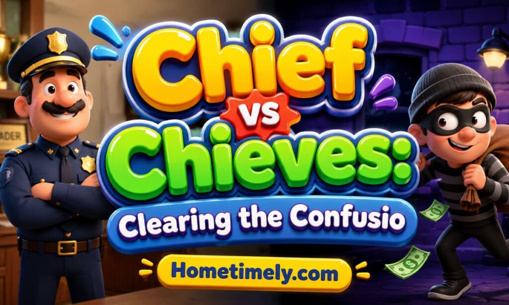 Chief vs Chieves Clearing the Confusio