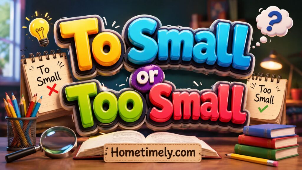 Common Mistakes With To and Too